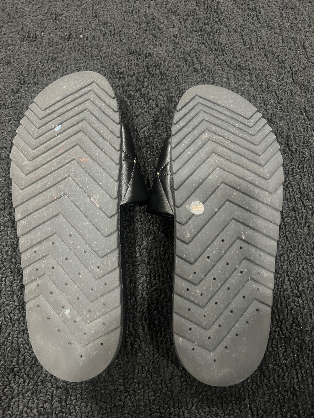 Jessica Simpson Quilted Black Slide Sandals with Stud Detail - Picture 8 of 8
